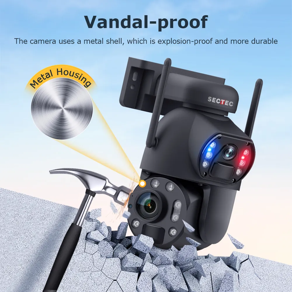 OFERTA!!! GRAN ALCANCE, Cámara Solar Red 4G, Metálica, PTZ, Sectec, 6MP, Doble Cámara, Alarma - Imagen 3